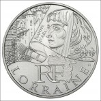 10 EUROS ARGENT  DES REGIONS 2012 - LORRAINE