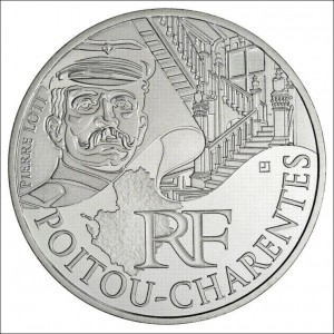 10 EUROS ARGENT  DES REGIONS 2012 - POITOU-CHARENTES