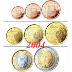 Espagne 2004 : serie de 1 cent a 2 euros
