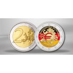 ALLEMAGNE 2012 10 ANS DE L'EURO - 2 EUROS COMMEMORATIVE COULEUR DORURES OR FIN 24 CARATS