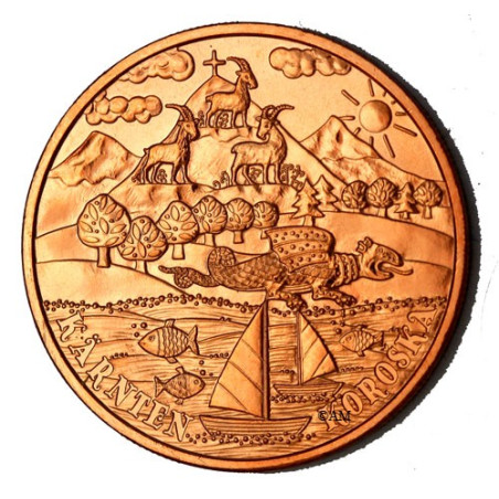 AUTRICHE 2012 - 10 euro Région Carinthie - cuivre