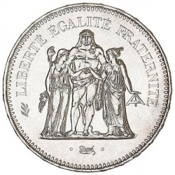 50 FRANCS HERCULE EN ARGENT