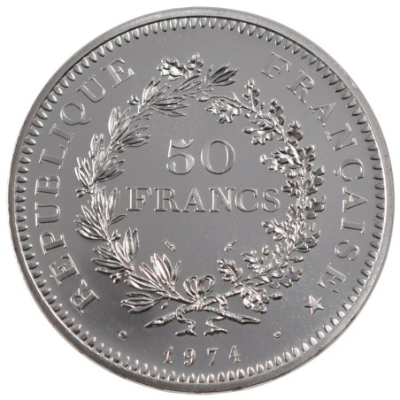 50 FRANCS HERCULE EN ARGENT 