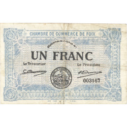 1 Franc - billet de nécessité