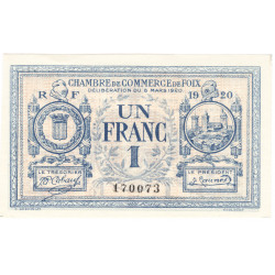 1 Franc - billet de nécessité