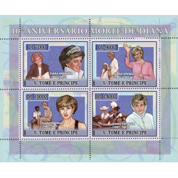 Bloc feuillet Lady Diana - Saint Tomé et Principe