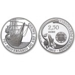 PORTUGAL 2012 - 2,5 EUROS 75 EME ANNIVERSAIRE DU NAVIRE SAGRES