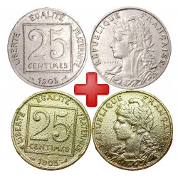 25 centimes Liberté...