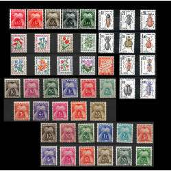 Série complète timbres Taxe...