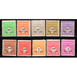 France neuf n°702/711