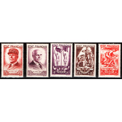 France neuf n°576/580