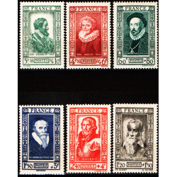 France neuf n°587/592