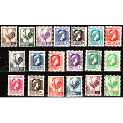 France neuf n°630/648