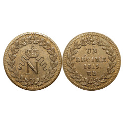 1 Décime Napoléon - N couronné