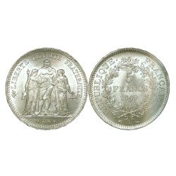 5 Francs Hercule - Argent -...