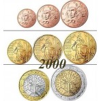 France 2000 : serie de 1 cent a 2 euros