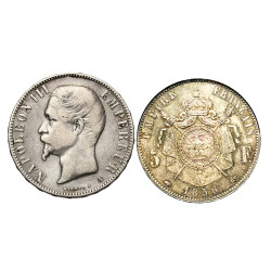 5 Francs Napoléon III Tête...