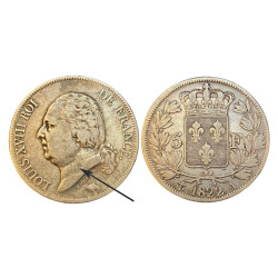 5 Francs Louis XVIII -...
