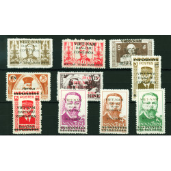 10 timbres colonies...