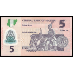 PK24 Nigeria - Billet de 5...