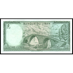 PK62 Liban - Billet de 5...