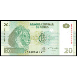 Congo - Billet 20 Francs