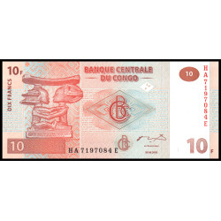 PK93 Congo - 10 Francs
