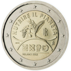 2 Euro Italie 2015 - Exposition de Milan - Le Comptoir de l'Euro