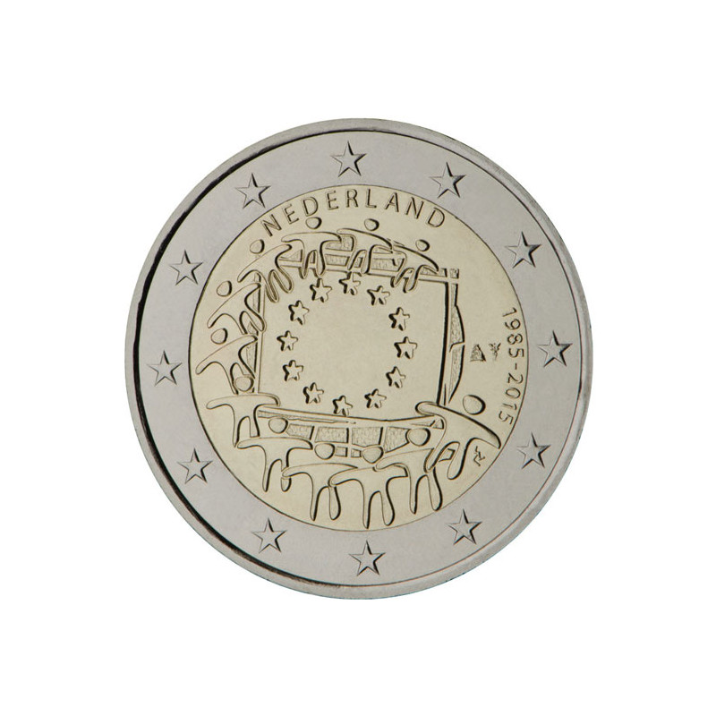 Série 19 pièces 2 Euros commémorative 30 ans Drapeau Européen 2015