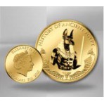 EGYPTE ANUBIS - MONNAIE EN OR MASSIF