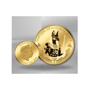 EGYPTE ANUBIS - MONNAIE EN OR MASSIF