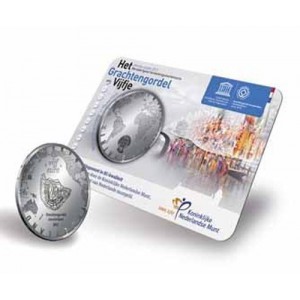 PAYS-BAS 2012 - COINCARD 5 EUROS 'Canaux d'Amsterdam ' 