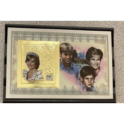 Bloc feuillet Or Lady Diana...