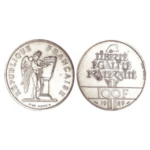 100 FRANCS ARGENT DROITS DE L'HOMME