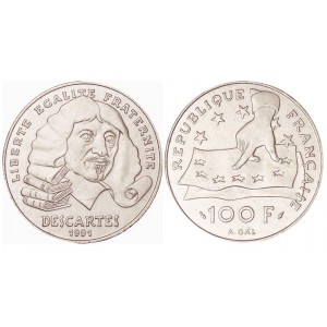 100 FRANCS ARGENT RENE DESCARTES