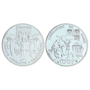 100 FRANCS ARGENT LIBERATION DE PARIS