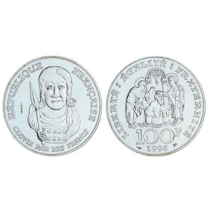 100 FRANCS ARGENT CLOVIS