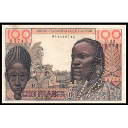 AFRIQUE OCCIDENTALE 100 FRANCS