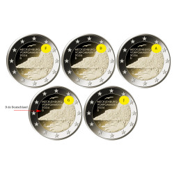 Allemagne 2024 - X5 2 euros...