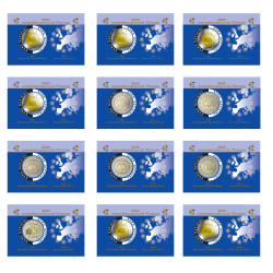 Série complète 12 Coincards...