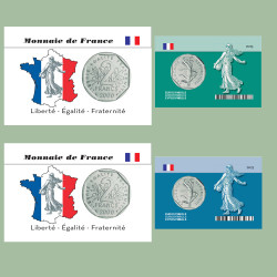 Lot de 2 Coincards Verte et...