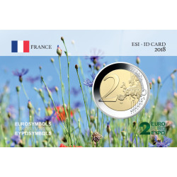 France 2018 Bleuet - carte...