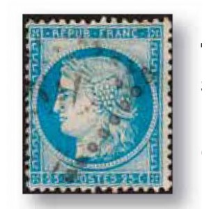 TIMBRE DE FRANCE 60B oblitéré