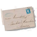 TIMBRE DE FRANCE 60B oblitéré sur lettre