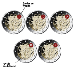 Allemagne 2024 - X5 2 euro...