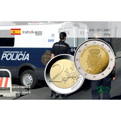 Espagne 2024 Police - carte...