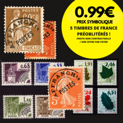 5 Timbres de France...