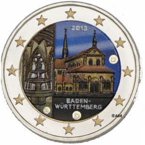 ALLEMAGNE 2013 - 2 EURO COMMEMORATIVE CLOITRE DE MAULBRONN EN COULEUR
