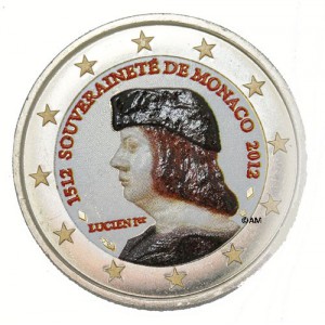 MONACO 2012 - 2 EURO COMMEMORATIVE EN COULEUR