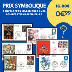 3 ENVELOPPES HISTORIQUES...